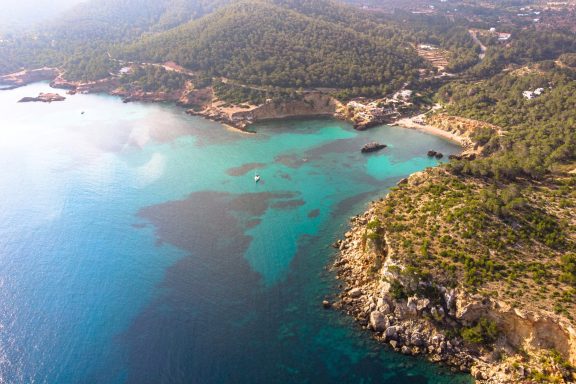Aerial View of Cala Xarraca, Ibiza