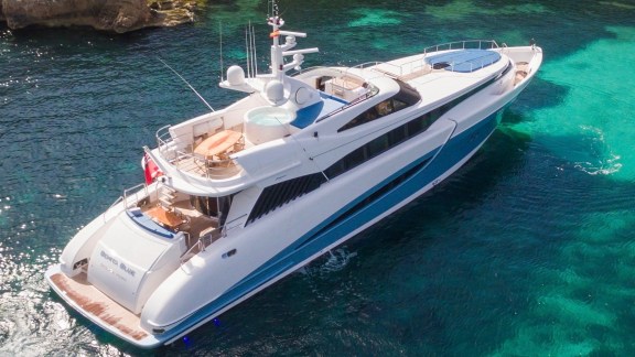 Mallorca luxury motor yacht charter, Benita-Blue