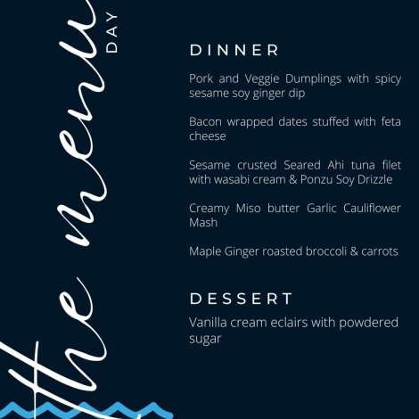 Food onboard A PLACE IN THE SUN # 7