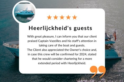 Review img # 1 of the yacht HEERLIJCKHEID