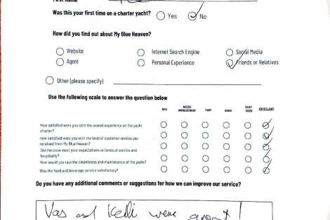 Review img # 45 of the yacht My Blue heaven