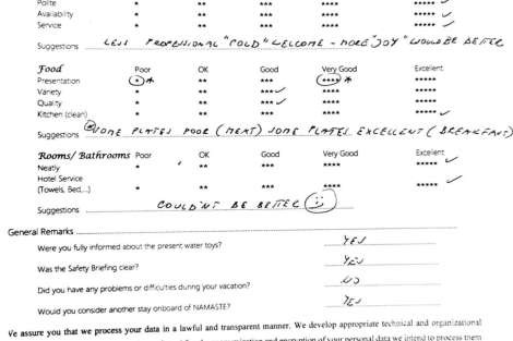 Review img # 95 of the yacht NAMASTE (SAMANA)