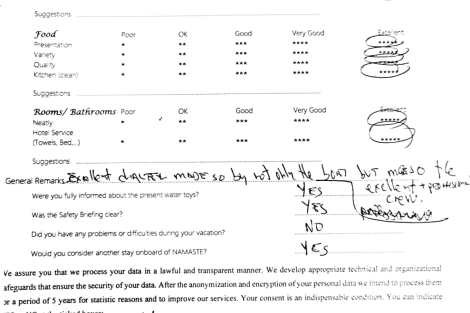 Review img # 104 of the yacht NAMASTE (SAMANA)