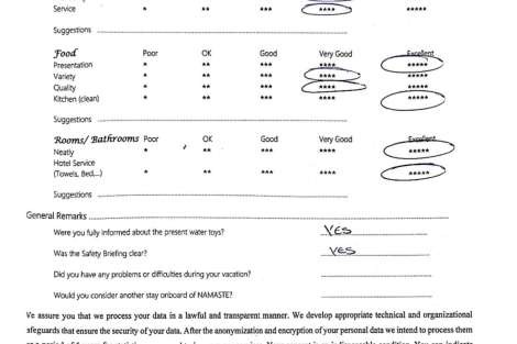 Review img # 113 of the yacht NAMASTE (SAMANA)