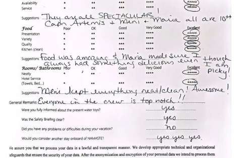 Review img # 85 of the yacht NAMASTE (SAMANA)