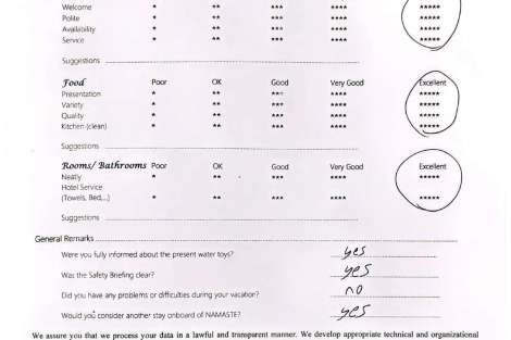 Review img # 80 of the yacht NAMASTE (SAMANA)