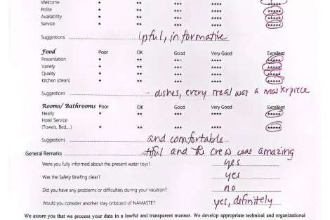 Review img # 75 of the yacht NAMASTE (SAMANA)