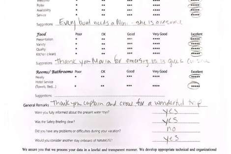 Review img # 76 of the yacht NAMASTE (SAMANA)