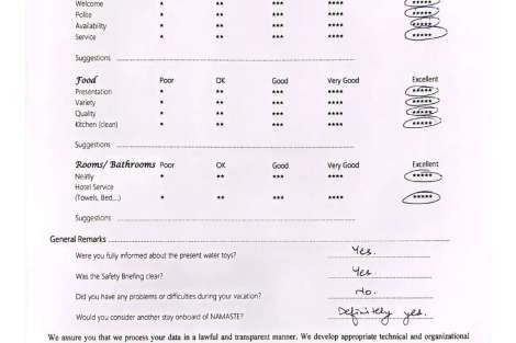 Review img # 69 of the yacht NAMASTE (SAMANA)