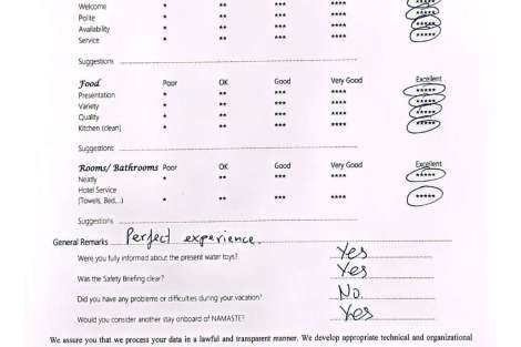 Review img # 63 of the yacht NAMASTE (SAMANA)