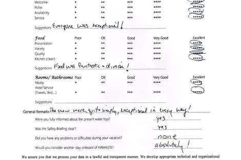 Review img # 57 of the yacht NAMASTE (SAMANA)