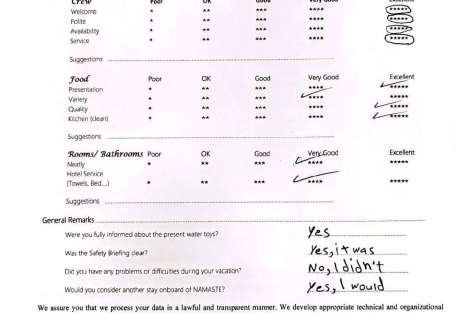 Review img # 61 of the yacht NAMASTE (SAMANA)