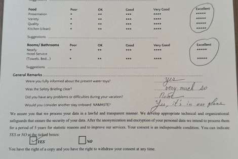 Review img # 39 of the yacht NAMASTE (SAMANA)