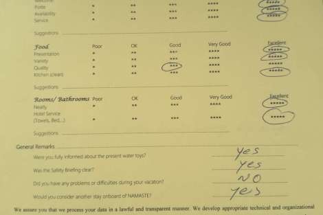 Review img # 26 of the yacht NAMASTE (SAMANA)