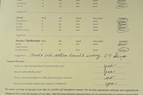 Review img # 27 of the yacht NAMASTE (SAMANA)